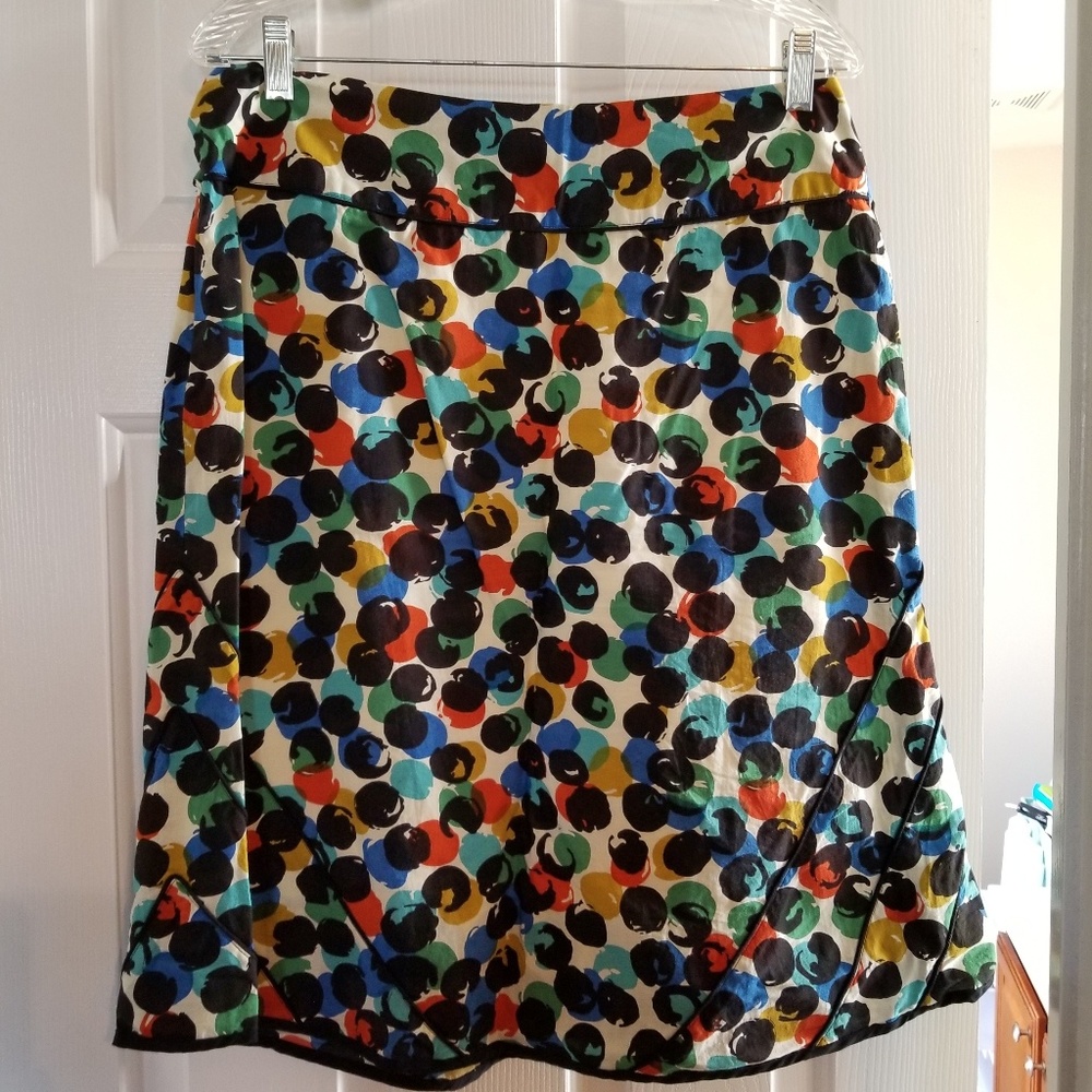 Anthropologie Polka Dot Skirt, Size 8
